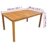 5 Piece Patio Dining Set Solid Acacia Wood