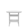 HDPE Bar Table, Dining Table, Patio Bar Set ,Counter Height Table For Outdoor White + Gray