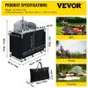 VEVOR Aluminum Portable Camping Kitchen Detachable Windscreen Storage Organizer & Carrying Bag, Outdoor Grill Station for Picnic BBQ & Backyards, Blac