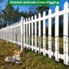 Outdoor Decorative Garden Fence, Powder Coated Mill Edge Metal Fence, Animal Barrier Garden Decorative Border, Suitable for Outdoor Patio Ornamental F