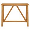 Patio Bar Table 55.1"x27.6"x40.9" Solid Acacia Wood
