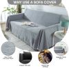 Chenille Couch Cover Universal Sofa Cover Sofa Slipcover for Pets Dogs Cats